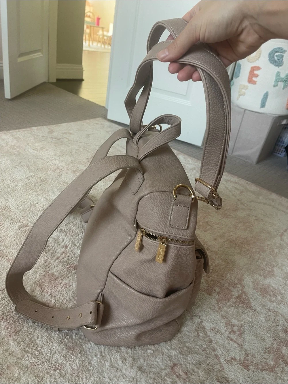 Luli Bebe pebbled leather